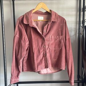Universal Thread Corduroy Shirt in Mauve